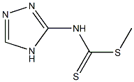 N-(4H-1,2,4-Triazol-3-yl)dithiocarbamic acid methyl ester 구조식 이미지