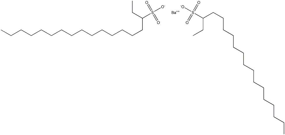 Bis(octadecane-3-sulfonic acid)barium salt Structure