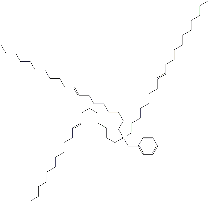 Tri(8-nonadecenyl)benzylaminium Structure