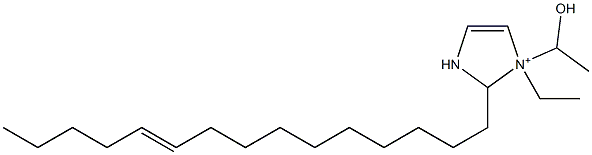 1-Ethyl-1-(1-hydroxyethyl)-2-(10-pentadecenyl)-4-imidazoline-1-ium Structure