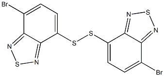4,4'-Dithiobis(7-bromo-2,1,3-benzothiadiazole) 구조식 이미지