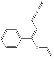 Formic acid 2-azido-1-phenylethenyl ester Structure