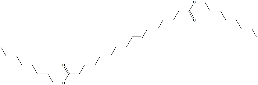 9-Hexadecenedioic acid dioctyl ester 구조식 이미지