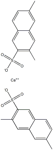 Bis(3,6-dimethyl-2-naphthalenesulfonic acid)calcium salt 구조식 이미지