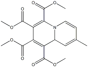 8-Methyl-9aH-quinolizine-1,2,3,4-tetracarboxylic acid tetramethyl ester 구조식 이미지