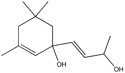 1-[(Z)-3-Hydroxy-1-butenyl]-3,5,5-trimethyl-2-cyclohexen-1-ol 구조식 이미지