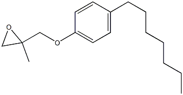 4-Heptylphenyl 2-methylglycidyl ether Structure