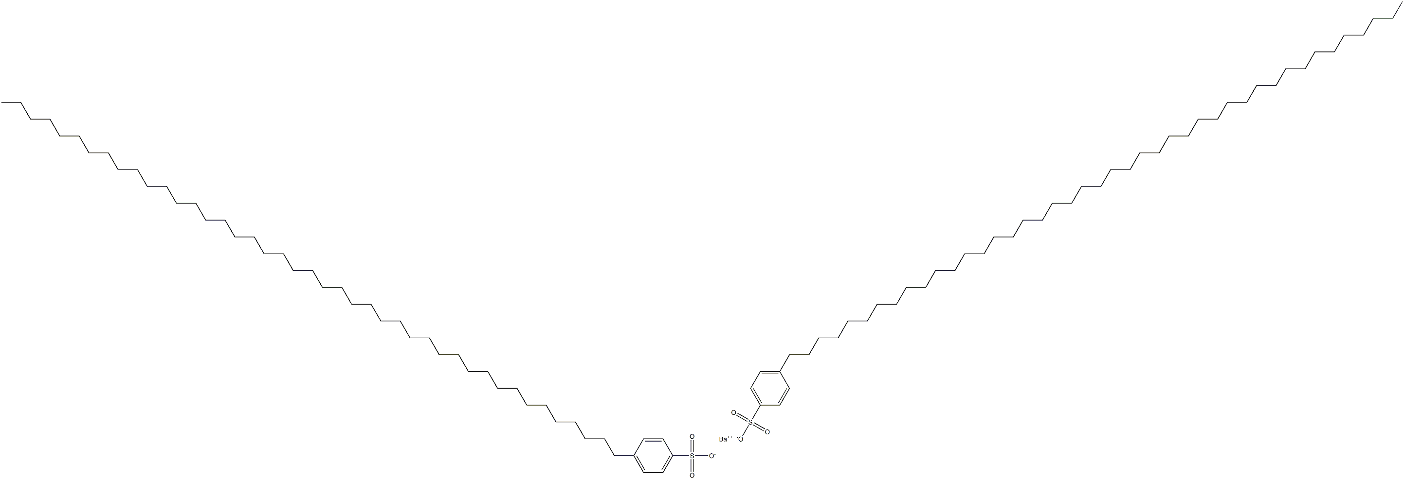 Bis[4-(tritetracontan-1-yl)benzenesulfonic acid]barium salt Structure