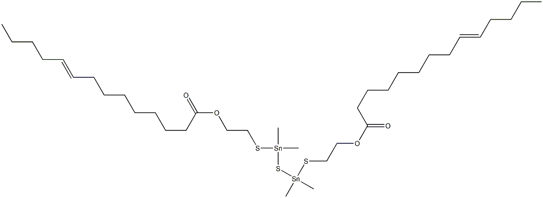 Bis[dimethyl[[2-(8-tridecenylcarbonyloxy)ethyl]thio]stannyl] sulfide Structure