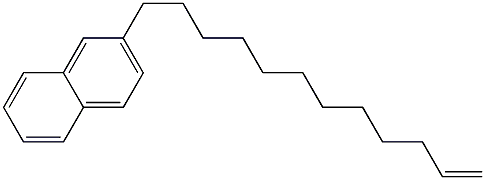 2-(11-Dodecenyl)naphthalene Structure