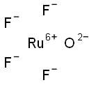 Ruthenium(VI) tetrafluorideoxide 구조식 이미지