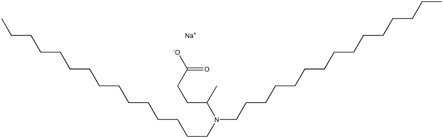 4-(Dipentadecylamino)valeric acid sodium salt 구조식 이미지