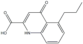 5-Propyl-1,4-dihydro-4-oxoquinoline-2-carboxylic acid Structure