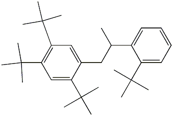 1-(2,4,5-Tri-tert-butylphenyl)-2-(2-tert-butylphenyl)propane Structure