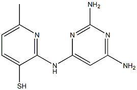 2-[(2,4-Diamino-6-pyrimidinyl)amino]-6-methyl-3-pyridinethiol Structure