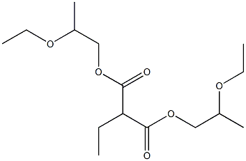 Propane-1,1-dicarboxylic acid bis(2-ethoxypropyl) ester 구조식 이미지