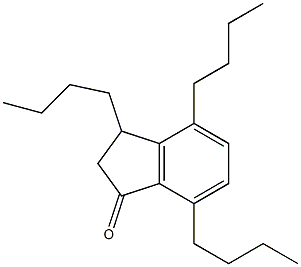3,4,7-Tributylindan-1-one Structure