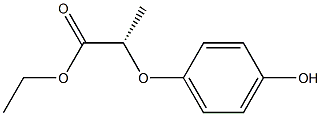 [S,(-)]-2-(4-Hydroxyphenoxy)propionic acid ethyl ester 구조식 이미지