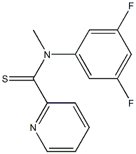 N-[3,5-Difluorophenyl]-N-methylpyridine-2-carbothioamide 구조식 이미지