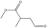 2-Methyl-3-formylpropionic acid methyl ester 구조식 이미지