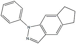 1,5,6,7-Tetrahydro-1-phenylcyclopent[f]indazole Structure