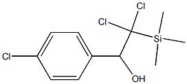 1-(p-Chlorophenyl)-2,2-dichloro-2-trimethylsilylethanol 구조식 이미지