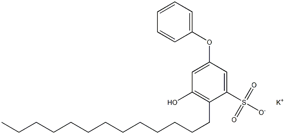 5-Hydroxy-4-tridecyl[oxybisbenzene]-3-sulfonic acid potassium salt 구조식 이미지