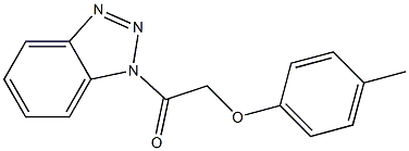 1-(4-Methylphenoxyacetyl)-1H-benzotriazole 구조식 이미지