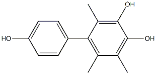 2,5,6-Trimethyl-1,1'-biphenyl-3,4,4'-triol Structure