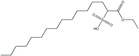 1-Ethoxycarbonyl-1-pentadecanesulfonic acid Structure