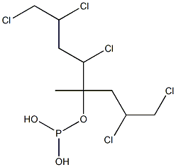 Phosphorous acid bis(2,3-dichloropropyl)(2-chloro-1-methylethyl) ester 구조식 이미지