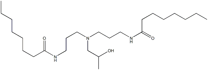 N,N-Bis[3-(capryloylamino)propyl]-2-hydroxypropylamine Structure