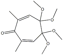 4,4,5,5-Tetramethoxy-2,7-dimethylcyclohepta-2,6-dien-1-one 구조식 이미지
