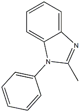 1-Phenyl-2-methyl-1H-benzimidazole 구조식 이미지