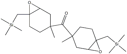 Methyl(3,4-epoxy-4-trimethylsilylmethylcyclohexan-1-yl) ketone 구조식 이미지