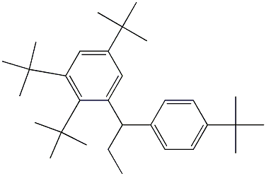 1-(2,3,5-Tri-tert-butylphenyl)-1-(4-tert-butylphenyl)propane Structure