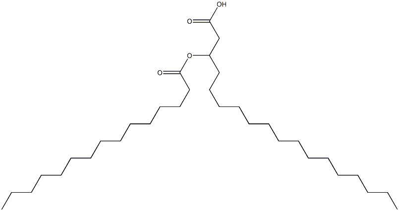 3-Pentadecanoyloxyoctadecanoic acid 구조식 이미지