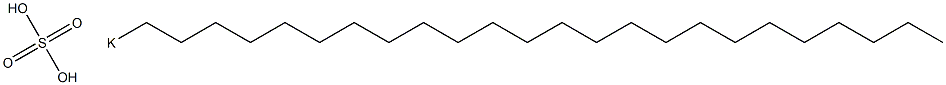 Sulfuric acid tetracosyl=potassium salt Structure