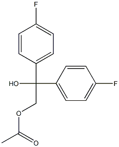 1,1-Bis(4-fluorophenyl)-2-acetoxyethanol Structure