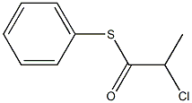 2-Chloropropanethioic acid S-phenyl ester 구조식 이미지