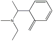 1-(6-Methylene-2,4-cyclohexadienyl)-N-ethyl-N-methyl-ethanamine 구조식 이미지