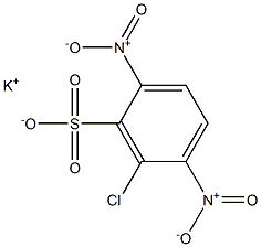 6-Chloro-2,5-dinitrobenzenesulfonic acid potassium salt 구조식 이미지