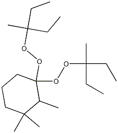 2,3,3-Trimethyl-1,1-bis(1-ethyl-1-methylpropylperoxy)cyclohexane 구조식 이미지