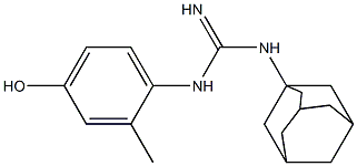 1-(1-Adamantyl)-3-(4-hydroxy-2-methylphenyl)guanidine 구조식 이미지