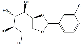 5-O,6-O-(3-Chlorobenzylidene)-L-glucitol Structure