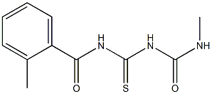 1-(2-Methylbenzoyl)-5-methylthiobiuret Structure