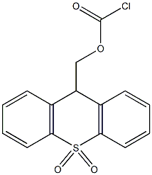 9-Chlorocarbonyloxymethyl-9H-thioxanthene 10,10-dioxide 구조식 이미지