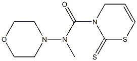 N-Morpholino-N-methyldihydro-2-thioxo-2H-1,3-thiazine-3(4H)-carboxamide 구조식 이미지