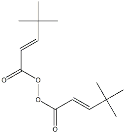 Bis[(E)-4,4-dimethyl-2-pentenoyl] peroxide Structure