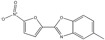 5-Methyl-2-(5-nitrofuran-2-yl)benzoxazole Structure